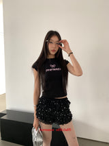 リボンレター半袖Tシャツ