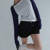 [Nevind] Rivet Raw Denim Short Pants - 2 Colors
