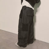 reverse Terry Pocket Denim Pants_black