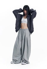 Super Mega Balloon Two-Tuck Sweatpants - Grey
