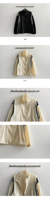 Flo high-neck string coloring nylon summer windbreaker