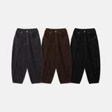 LMN Unbay Snap Corduroy Balloon Pants (3 colors)