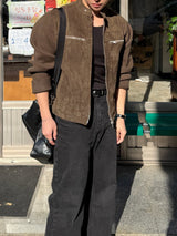 Owen knitwear suede jacket