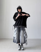 Crunch Layered Half Hoodie