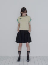 BUTTON DOUBLE SLEEVE T (YELLOW)