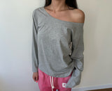 loose off shoulder tee