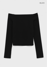 [MADE] Utah Off-Shoulder Long Sleeve T-Shirt