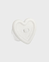 [Formica] White Choco Button tok (Heart), Basic