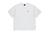 バックポイントブルーフラワーtシャツ
