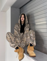 Trees Real Pattern Hood Zip Up