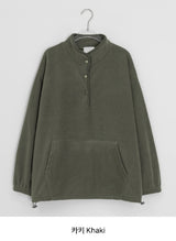 [unisex] Baldeto Brushed Color Matching Fleece Sweatshirt