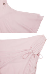 リリーフリルドレス pink