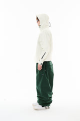 REFINED SUPER WIDE VENTILATION PANTS DARK GREEN
