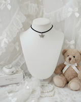 [IDLE Shuhua Necklace] プチエンジェルチョーカーネックレス - シルバーカラー