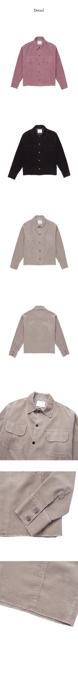 [Unisex] コーデュロイカッティングトラッカージャケット(3color)