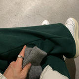 ファーストマイルドコーデュロイブラッシュドバンディングワイドパンツ