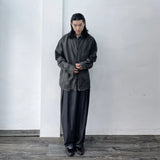 Curved Draped Suiting Trousers