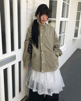ヘンロハイネックビンテージオーバーサイズフィールドジャケット