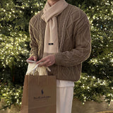 LMN Cent Fisherman Oversized-Fit Cable Round Knit (5 colors)