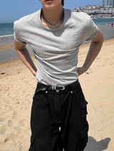 Crop muscle fit t-shirt 