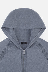 Cashmere Blend Zip Hoodie