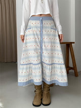 CARROT BUTTON FULL SKIRT (2C)