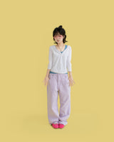 Vivid color pants (purple)