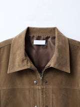 Mer crop suede jacket