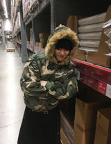 No.1507 カモ＆ファー リバーシブルボマージャケット