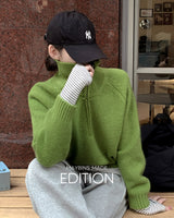 [MADE] Mion semi- zip-up knitwear