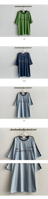 Pledin sporty raglan short-sleeved T-shirt