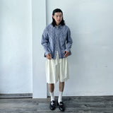 Ripple Texture Stripe Shirt