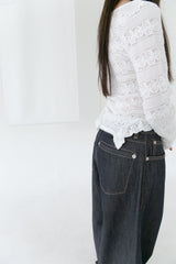 non-faded lip pocket denim pants(S-L)