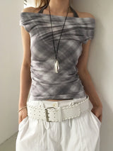Check halter latyered T