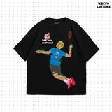 "See You in Paris" バドミントンTシャツ(Black)
