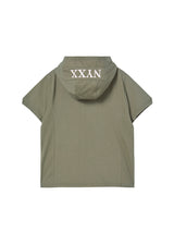 クロスパッチフーディー (KHAKI)