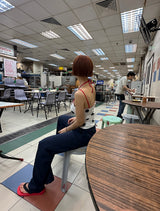 ユキ スリム バンデッド ブーツカット ロング パンツ