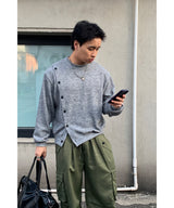 Line Button Knit