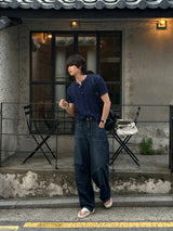 [1+1] LMN All Day Cool Linen Wide Denim Pants (5 colors)