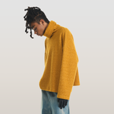 RELABEL 23AW Versatile High Neck Pullover Knit Thin Casual Sweater