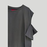 スリップネックオーバーロックTシャツ