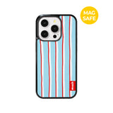 【MADE】Sleepy stripe Morning sky iPhone case [Glossy Glass/Magsafe]