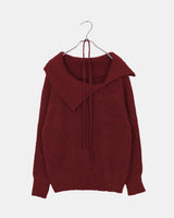 Ruo Strap Off-shoulder Wool Knit