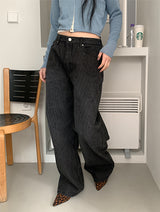 STRIPE BLACK JEANS