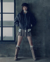 Newalrin emblem washing leather Jumper