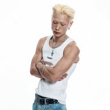 Cross Logo Sleeveless - WHITE