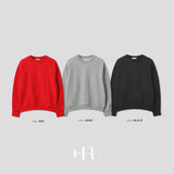 [HFORUS MADE]レイヤーショルダースウェットシャツ イン レッド