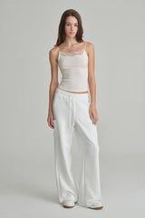 NYC sweatpants, Ivory