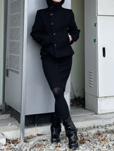 Catch double short coat