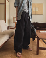 Bart Camo Cutout Wide Denim Pants